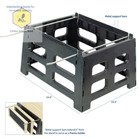 Outils pour apiculture à la ruche, Support de ruche en plastique noir, Base pour apiculture