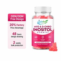 Gummies d'Inositol Marque Blanche OEM pour l'Équilibre Hormonal et le Soutien de la Fertilité avec ALA, Vitamine D3, B12 et Chrome