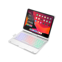 Keyboard Bluetooth untuk iPad Pro 11 Tablet 2020, Keyboard Nirkabel Berputar 360 Derajat, Pelindung Tablet 11 inci