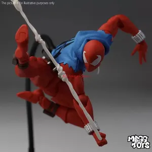 En stock MESS TOYS <span class=keywords><strong>Scarlet</strong></span> Hero <span class=keywords><strong>Spider</strong></span> PVC Battle Damaged Cloth Movable Figure Model Collection Gift Original Packaging - Product Image 6