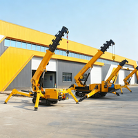 Mini-grue araignée haute performance électrique et diesel pour la construction de bâtiments de bureaux