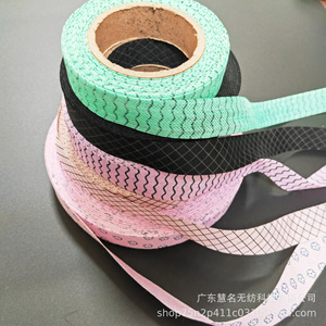 Blue Honeycomb Lactic Acid Antibacterial Chip Nonwoven <b>Fabric</b> 65gsm Printed Sky Blue Pink Sanitary Napkin Material - Product Image 1