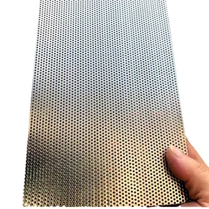 Gi Perforated Sheet Silicone Sheet Perforated Stainless Steel Sheet Metal Punching Mesh Aluminium Leaf Guard Black Anti-Theft