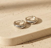 Créoles minimalistes en or, argent et acier inoxydable, bijoux de tous les jours pour femmes