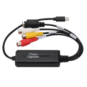 New AV DV External Video Capture Card with TYPE-C Color Display RCA Output Ports