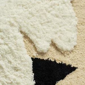 French Cream Style <b>Round</b> Carpet High-End Flocked Bedroom <b>Rug</b> Non-Slip Mat <b>for</b> <b>Living</b> <b>Room</b> Coffee Table Dressing Table - Product Image 6