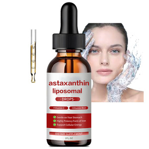 VitaSpring OEM Gouttes d'astaxanthine liposomale, complément alimentaire pour éclaircir la <span class=keywords><strong>peau</strong></span>, oméga <span class=keywords><strong>3</strong></span> naturel, gouttes liquides d'astaxanthine liposomale - Product Image 1