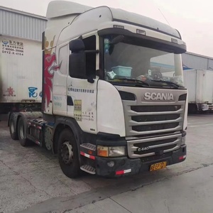 Tracteur d'occasion d'origine suédoise, tracteur <span class=keywords><strong>Scania</strong></span> d'occasion 6x4 G420 G440 G450 P380, tête de tracteur <span class=keywords><strong>Scania</strong></span> d'occasion - Product Image 1