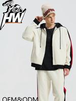 Conjunto Deportivo Casual para Hombre con Sudadera con Cremallera en Contraste de Primavera/Otoño, Personalizado de Alta Gama, Venta al Por Mayor OEM 2026