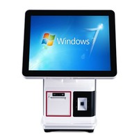 Caisse enregistreuse professionnelle pour la restauration, les salons de thé et les animaleries, Intel i5, écran tactile capacitif 10 points, 4 Go DDR3, 128 Go SSD, double système d'exploitation