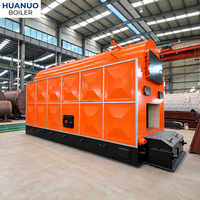 Huanuo DZL Boiler Uap Biomassa Horizontal Industri Otomatis Berbahan Bakar Batubara dengan Rangka Rantai Sirkulasi Alami Pipa Api & Air