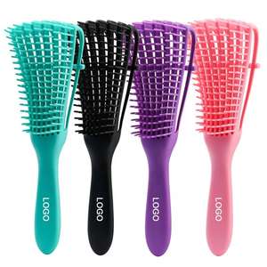 Peigne démêlant portable à texture <span class=keywords><strong>afro</strong></span> personnalisé en gros, peigne en plastique ondulé antidérapant pour <span class=keywords><strong>cheveux</strong></span> bouclés, <span class=keywords><strong>brosse</strong></span> démêlante pour <span class=keywords><strong>cheveux</strong></span> naturels - Product Image 1