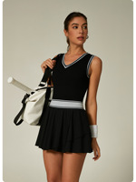 Jupes de tennis personnalisables, ensemble de vêtements de sport 2 pièces pour le yoga, tenue de sport pour femme, ensembles de fitness de haute qualité pour la salle de sport