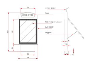 Fabrieks Beste Prijs MXDX-2025111501 Merk Buiten Rechthoekig Aluminium Frame Staal Materiaal Waterdicht 220V <span class=keywords><strong>LED</strong></span> Poster Reclame - Product Image 2