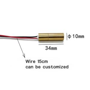 เครื่องทำเครื่องหมาย10X34mm532nm50mw เลนส์แก้วสำหรับเครื่องแกะสลักโมดูลเลเซอร์สีเขียวการวางตำแหน่งจุด - Product Image 3
