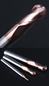 مطحنة نهاية الأنف كروية صلبة 2 فلوت كربيد HUHAO 2 فلوت كروية دائرية رأس كربيد مطحنة نهاية القاطع - Product Image 5