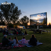 Remorque d'affichage numérique LED mobile pliable avec élévateur hydraulique et rotation à 270 degrés pour la publicité événementielle en extérieur
