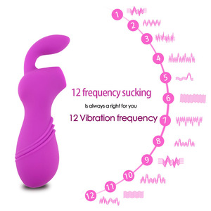 Succhiatura a <span class=keywords><strong>12</strong></span> frequenze e <span class=keywords><strong>12</strong></span> tipi di vibrazione con vibratore a forma di coniglio con clitoride da donna Sex Toy - Product Image 2