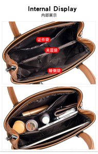 Nouveau sac bandoulière tendance grande capacité en cuir PU souple pour femme, sac à main de luxe de créateur - Product Image 6
