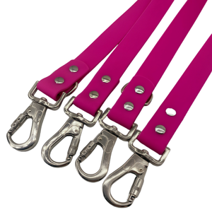 Accessori per animali domestici in PVC impermeabile doppio guinzaglio per cani regolabile doppia Clip guinzaglio per animali domestici con chiusura in metallo resistente fibbia - Product Image 6