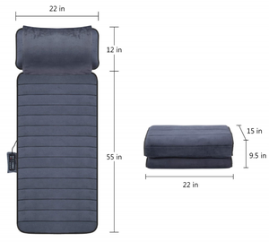 Bed Elektrische <span class=keywords><strong>Massage</strong></span> Matras Kussen Kussen <span class=keywords><strong>Shiatsu</strong></span> Full Body Warmte Trillingen Verstelbare <span class=keywords><strong>Massage</strong></span> Matras - Product Image 1