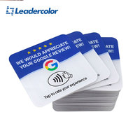 Tarjeta NFC Personalizable para Redes Sociales, Programable, Resistente al Agua, Chip NTag213 de 13.56MHz, Tarjeta RFID Acrílica para Reseñas de Google