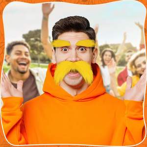 MMO-0002 <span class=keywords><strong>Barbe</strong></span> et moustache artificielles en polyester pour enfants, accessoires auto-adhésifs pour cosplay amusant, sourcils touffus, pour hommes, offre ODM - Product Image 4