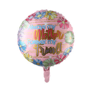 ลูกโป่งฟอยล์อลูมิเนียมทรงกลมรูปหัวใจสุขสันต์วันแม่มีความสุขขนาด18นิ้วสำหรับตกแต่งงานปาร์ตี้ - Product Image 4