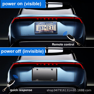 Film de protection électronique en silicone pour cadre de <span class=keywords><strong>plaque</strong></span> d'<span class=keywords><strong>immatriculation</strong></span> américaine invisible, adapté pour les salons automobiles, télécommande ATO - Product Image 3