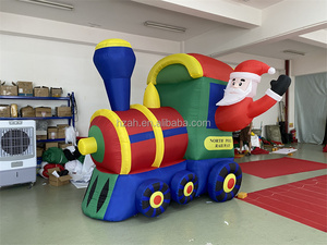 Tùy chỉnh Xmas <span class=keywords><strong>Inflatable</strong></span> Santa Train Mô hình bơm hơi cho giáng sinh trang trí - Product Image 4
