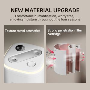 New 1.3L Capacity Diffuser Night Light Smart APP Controlled Battery Powered Mini Mist Ultrasonic <b>Humidifier</b> with Digital Display - Product Image 5