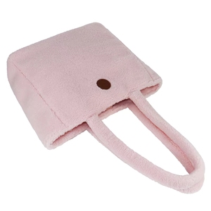 Bolso de Hombro Tipo Teddy para Mujer, Acolchado de Sherpa Suave, con Cierre de Cremallera, Tendencia para Otoño e Invierno - Product Image 6