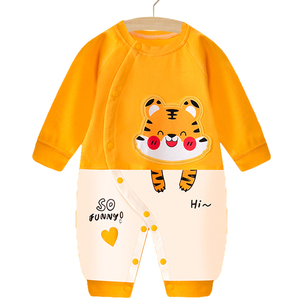 Biduole primavera e autunno tutina in cotone morbido per bambini vestiti autunnali traspiranti per neonati e bambine - Product Image 6