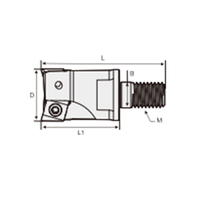 Fraise modulaire à double face à alimentation élevée 4KNT, revêtement carbone diamanté 4KNT0603, outils résistants à l'usure, dureté 62-68 HRC