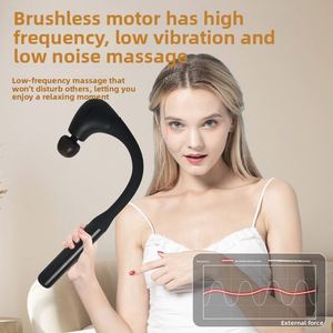 Marteau de massage portatif multifonctionnel Huangtai 5 vitesses, moteur sans balais 7,4 V, masseur corporel électrique avec minuterie - Product Image 6