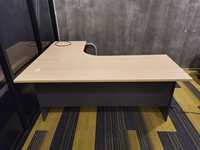 Table de conférence commerciale extensible en forme de L AY Office System, design moderne et spacieux, en aggloméré mélaminé et métal