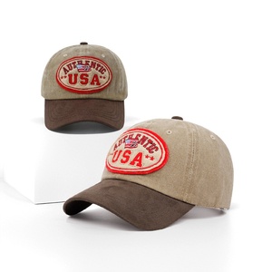 Casquette de baseball vintage personnalisée avec logo brodé, en coton délavé, non structurée, style Dad Hat, 6 panneaux, à large bord, style cowboy, vente en gros - Product Image 5