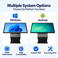 Produsen Kios Layar Sentuh Interaktif OEM ODM 43 55 65 Inci Terminal Layanan Mandiri Windows Android Digital Signage
