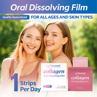 Neewwon Produits de Beauté pour Blanchir la Peau et Nourrir les Ongles, Complément de Collagène Sans Sucre, Film Dissoluble Oral au Collagène pour des Cheveux Plus Épais