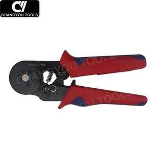 HSC8 6-6A Herramienta de crimpado manual de grado industrial, alicates pequeños para mini terminales de 0.25-6mm AWG 23-10, compatible con OEM y ODM - Product Image 1