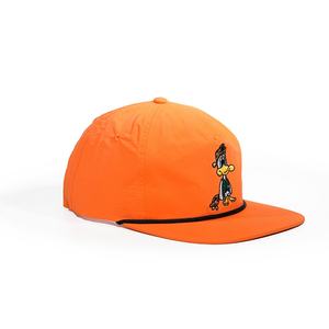 หมวกแก๊ปปักโลโก้กีฬากอล์ฟแบบกำหนดเอง OEM ทำจากไนลอน พร้อมปีกแบน 5 ชิ้น แบบ Snapback - Product Image 5