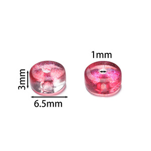 Perles de verre rondes coupées droites 3x6mm, effet aurore, fournitures de fabrication de bijoux DIY pour boucles d'oreilles, bracelets, accessoires pour cheveux, vente en gros - Product Image 2