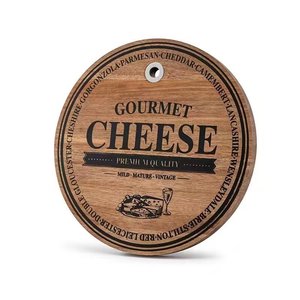 Utensilios de cocina de alta gama: plato para frutas y aperitivos con fregadero, tabla para queso, tabla para carne, plato redondo perforado de madera de acacia. - Product Image 3