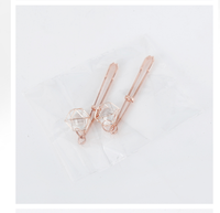 Roségold Metall Lange Gewichtete Schmuck-BDSM-Erotik-Sexspielzeuge Metall-Nippel-Klitoris-Klammern Brustklemmen Erwachsenenspiele für Paare
