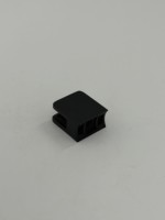 Pince à verre carrée noire en acier inoxydable 316 pour tube de poteau
