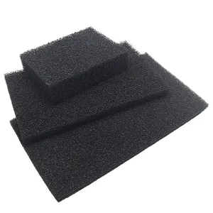 Customized Polyurethane Open Cell Mesh Reticulated Foam Sheet Activated Carbon Filter Sponge