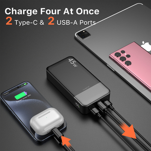 <span class=keywords><strong>Batterie</strong></span> <span class=keywords><strong>externe</strong></span> étanche 20000mAh avec charge rapide 45W, affichage LED, USB-C QC3.0 pour <span class=keywords><strong>iPhone</strong></span> 15 et Samsung - Product Image 3