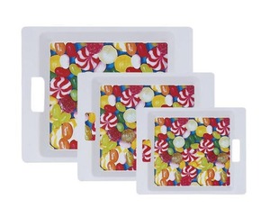 Custom Printed Unbreakable Rectangle <strong>Plastic</strong> <strong>Serving</strong> Decore Tray With Handles <strong>Plastic</strong> <strong>Serving</strong> Food Tray - Product Image 3