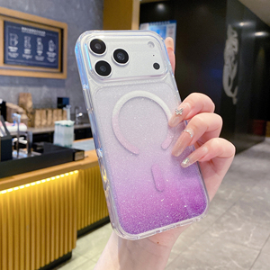 Fundas Magnéticas Brillantes para Teléfonos Inteligentes iPhone 17ProMax 16Plus 15 14 13, Cubierta Trasera con Protección Inalámbrica para iPhone 17Air - Product Image 3