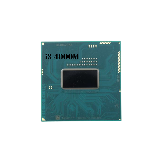 For I3-4000M Laptop Processor 2 Cores 4 Threads 2.40GHz FCPGA946 3MB Cache 35W TDP 64-Bit 22nm